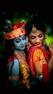 Radha Krishna HD iPhone Wallpaper