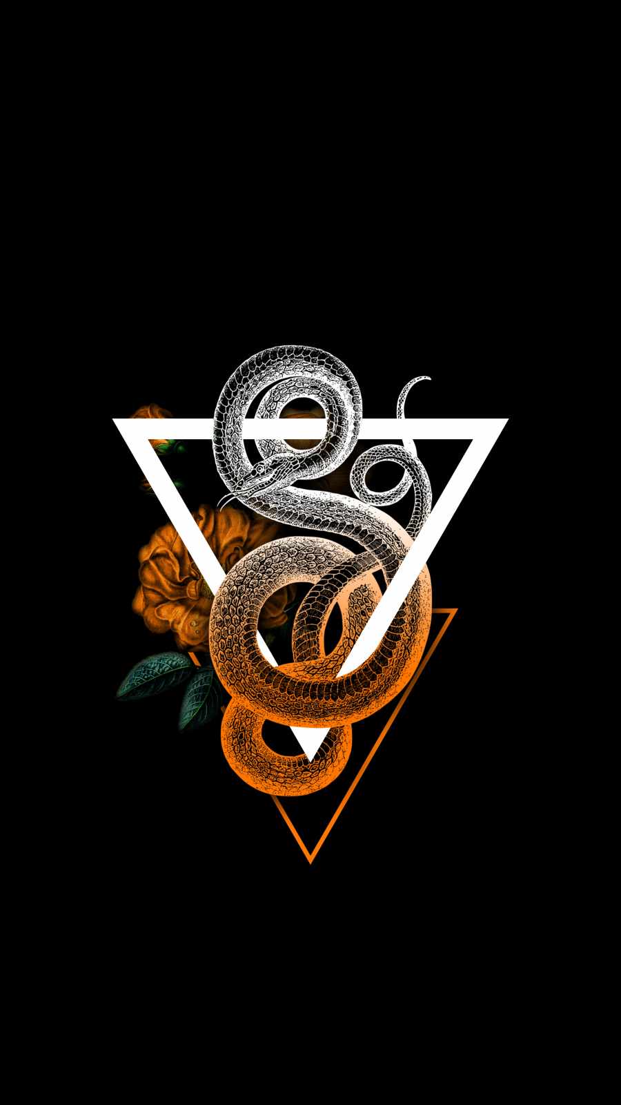 Snake Triangle iPhone Wallpaper