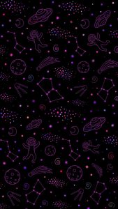 Space Patterns iPhone 13 Wallpaper