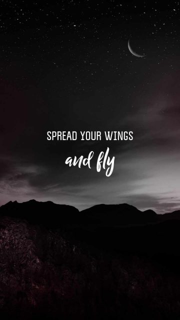 Spread Your Wings iPhone Wallpaper