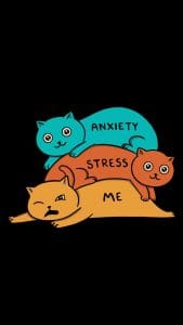 Stress and anxiety iPhone 13 Wallpaper