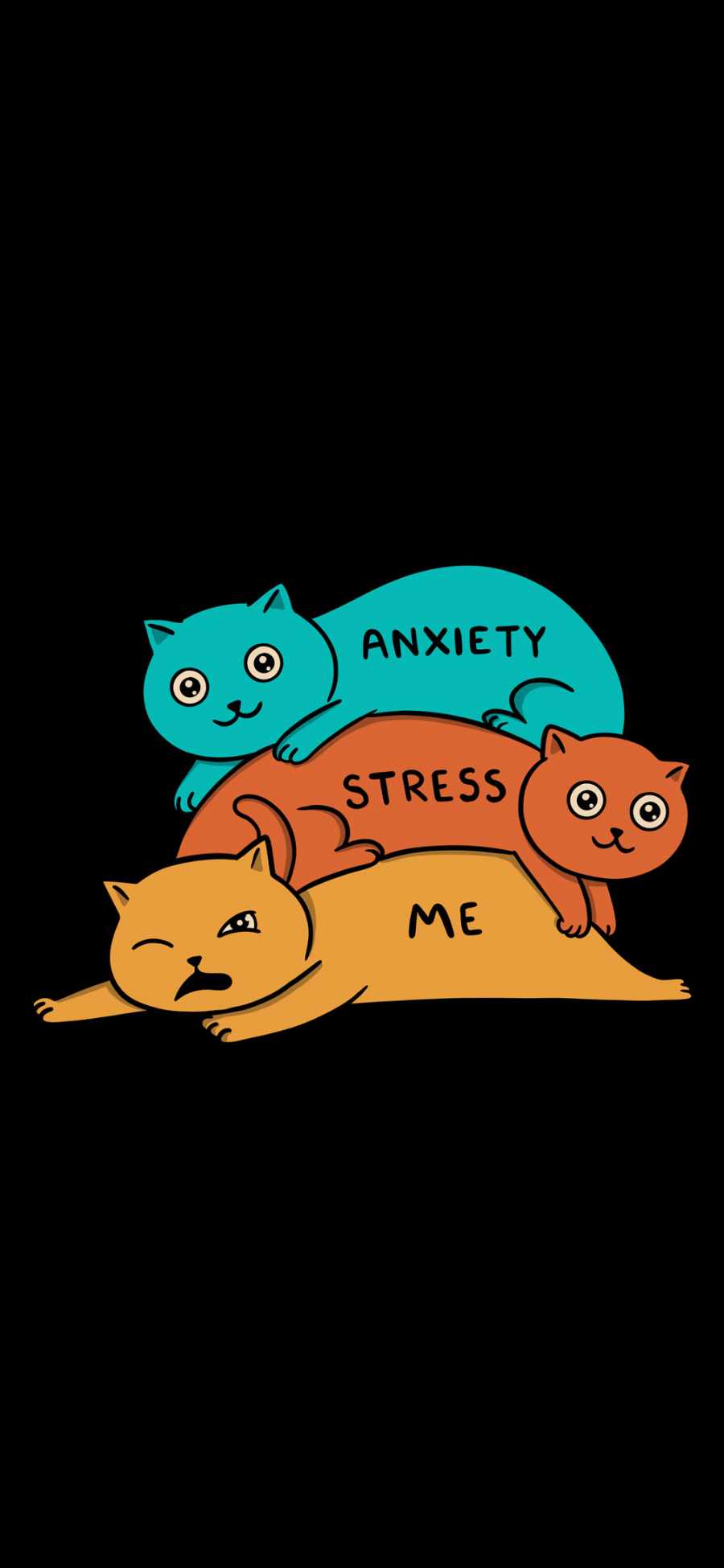 Stress and anxiety iPhone 13 Wallpaper