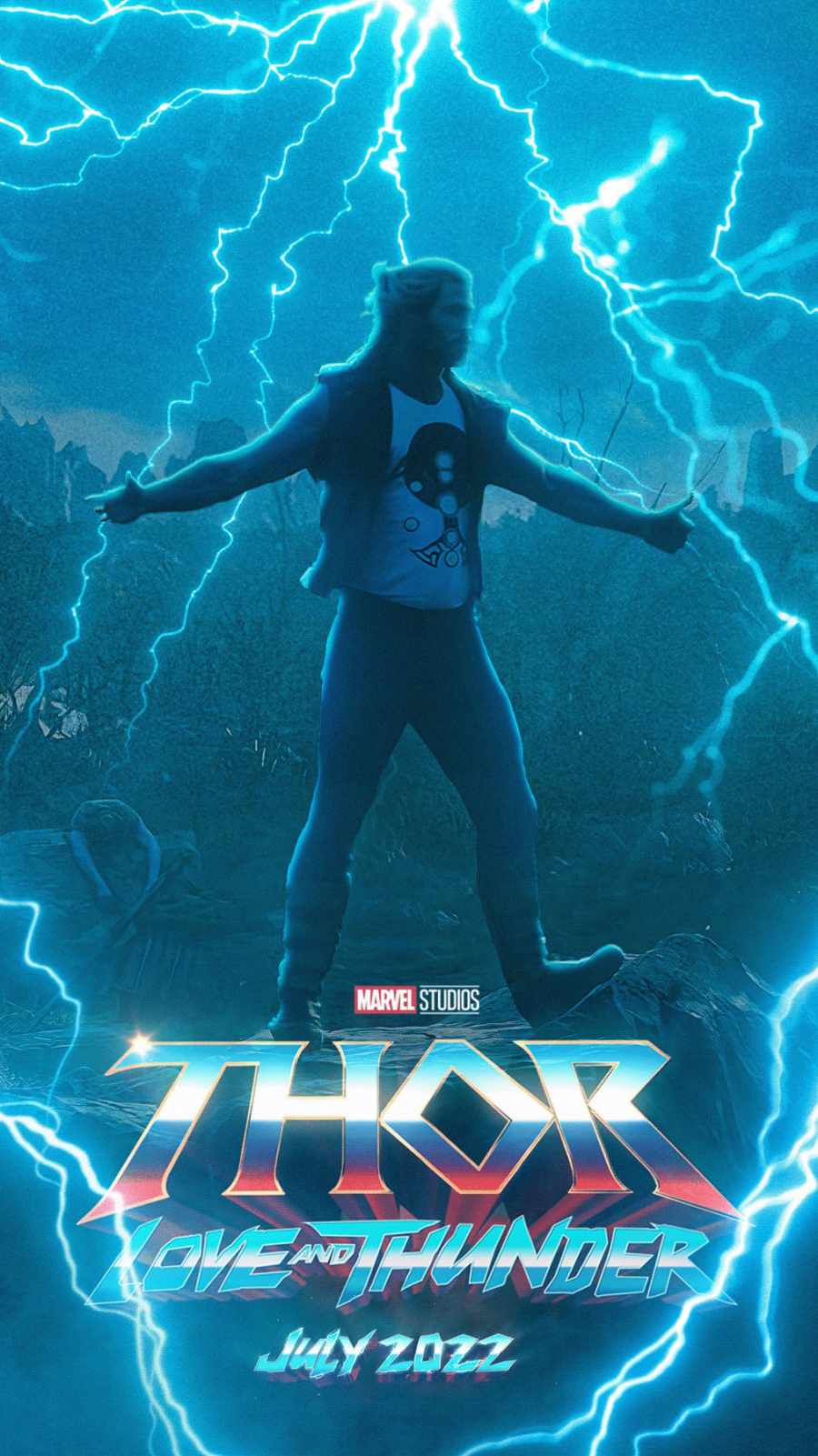 Thor Love and Thunder Art iPhone Wallpaper