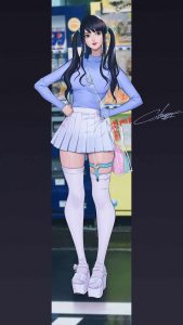 Urban Girl Anime iPhone Wallpaper Urban Girl Anime iPhone Wallpaper