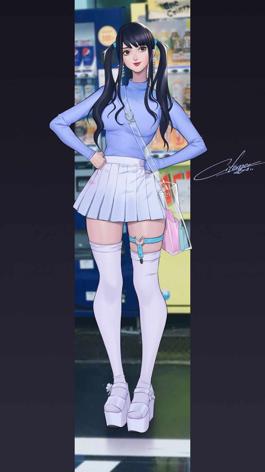 Urban Girl Anime iPhone Wallpaper