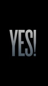 YES iPhone Wallpaper