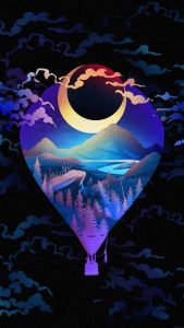 Air Balloon Art iPhone Wallpaper HD
