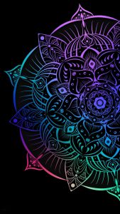 Amoled Circle Design iPhone Wallpaper HD