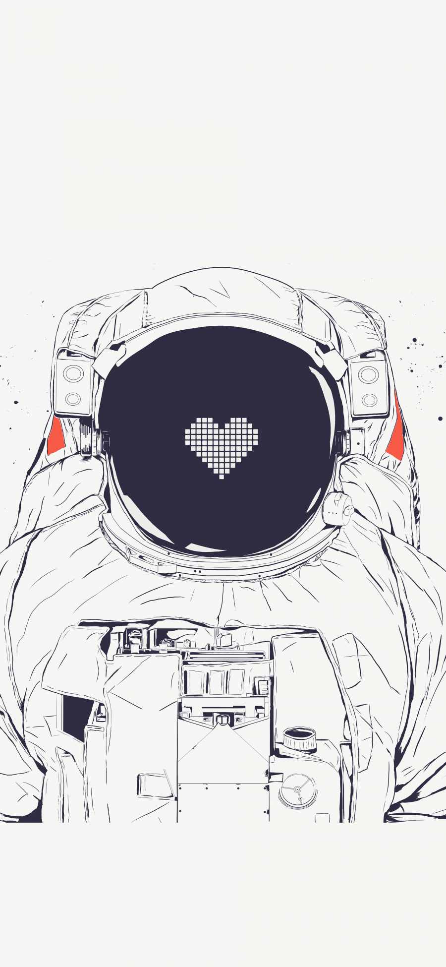 Astronaut love iPhone Wallpaper HD