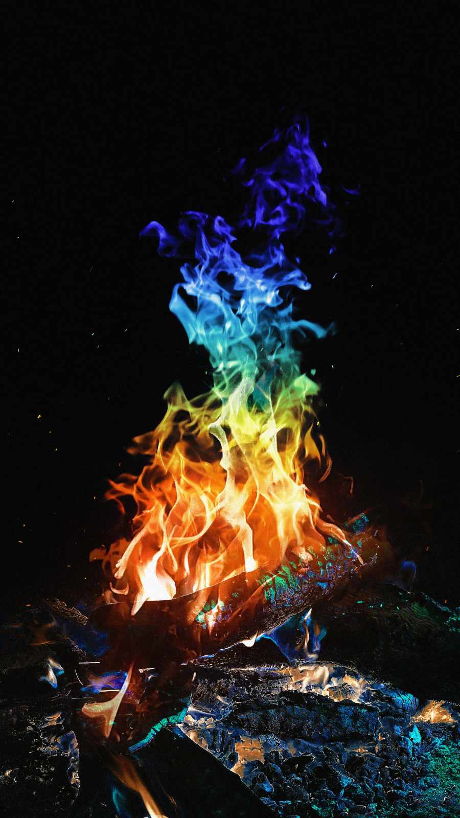 Camp Fire iPhone Wallpaper HD