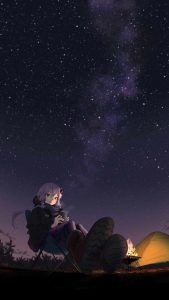 Camping Night HD iPhone Wallpaper