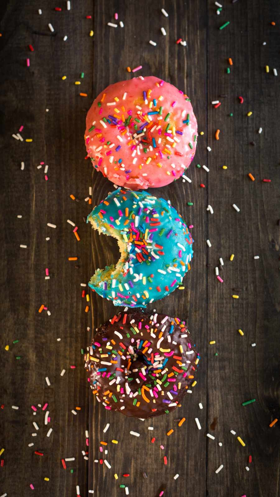 Sweet Food. Fast Food. Cake, Donut, Candies, Chocolate, Muffin. Seamless  Pattern. Celebration Wallpaper