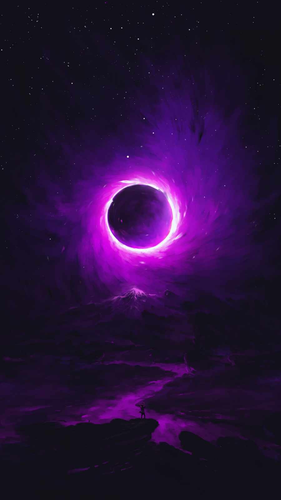 Eclipse Night iPhone Wallpaper HD