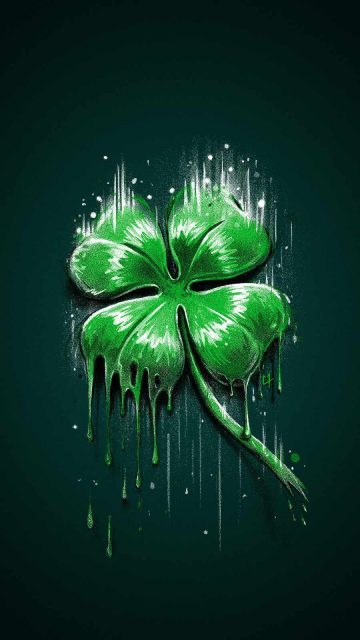 Four Leaf Clover iPhone Wallpaper HD