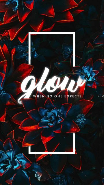 Glow When No One Expects iPhone Wallpaper HD