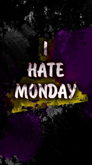 I Hate Monday iPhone 13 Wallpaper