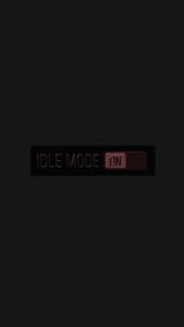 Idle mode ON iPhone Wallpaper HD