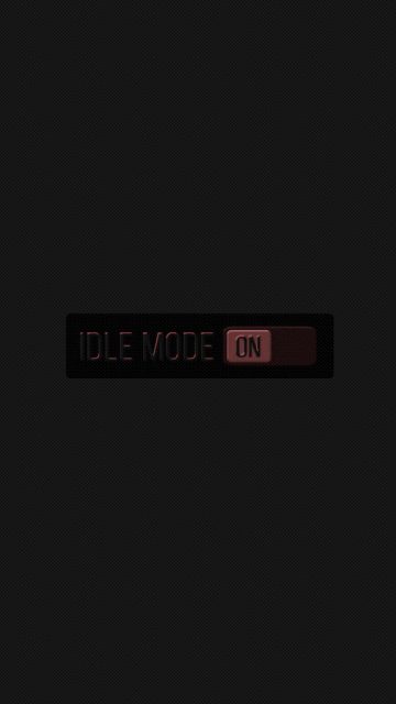 Idle mode ON iPhone Wallpaper HD
