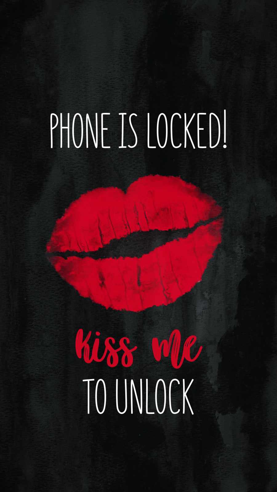 Kiss Me to Unlock iPhone Wallpaper HD