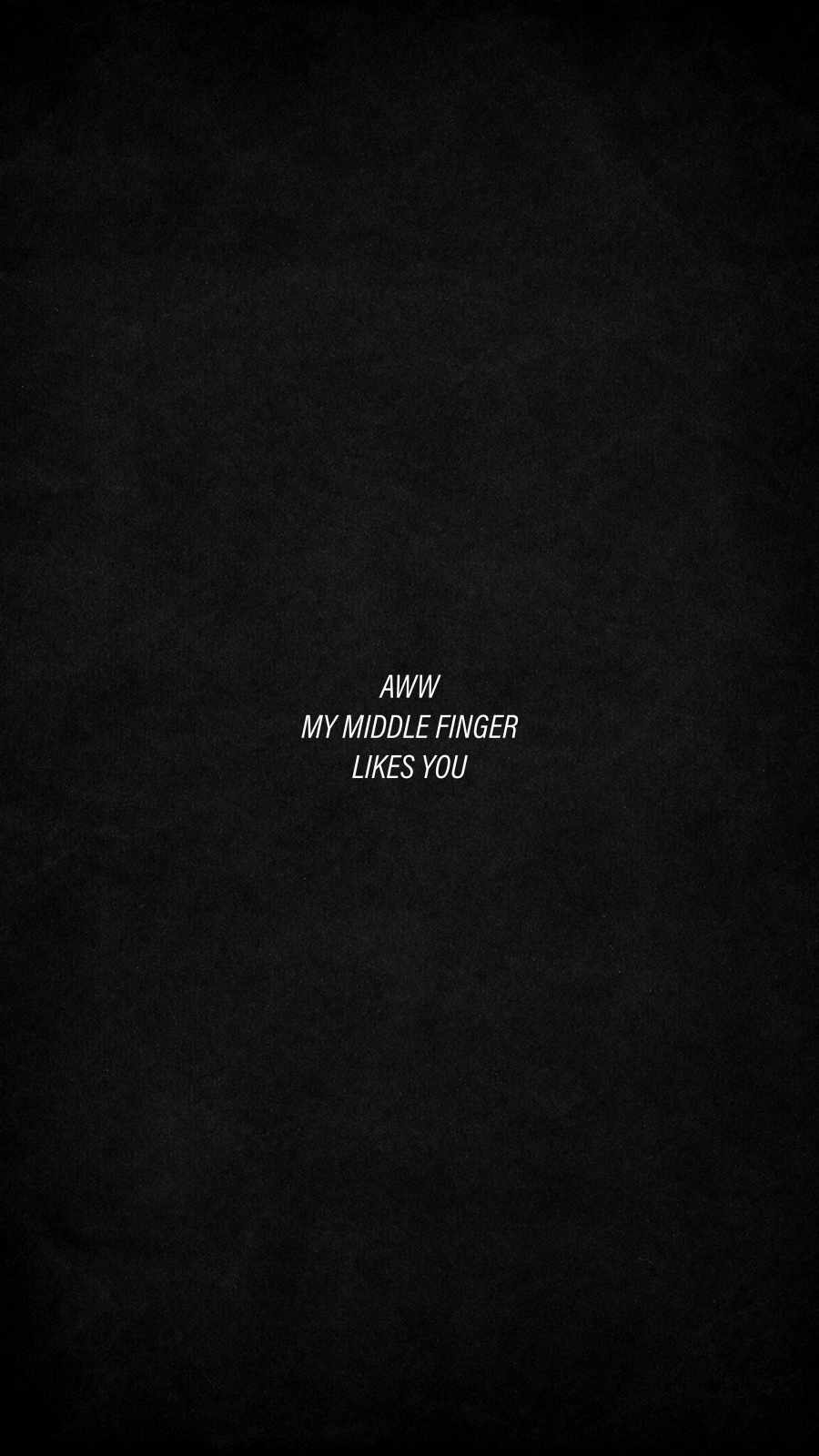 My Middle Finger Likes You iPhone Wallpaper HD