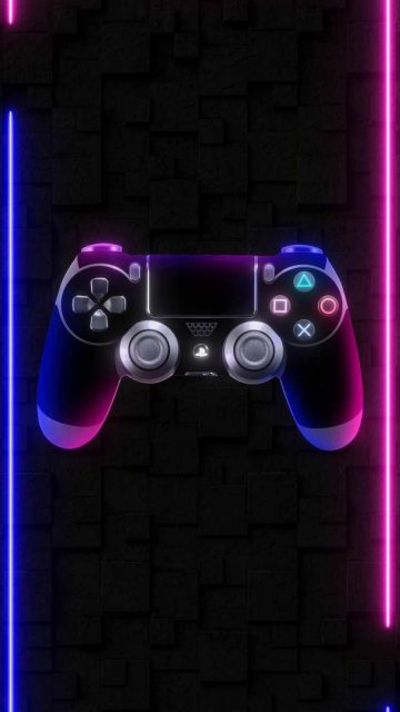 Neon Gamer iPhone Wallpaper HD
