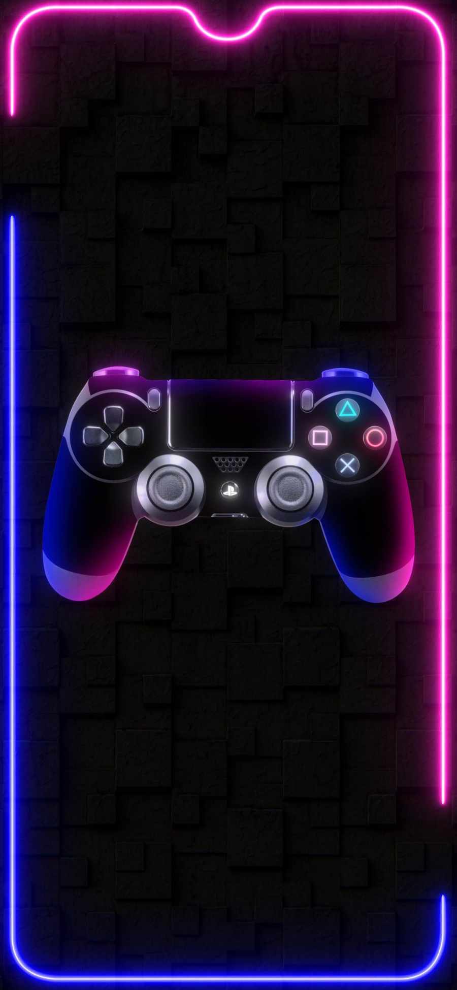 Neon Gamer iPhone Wallpaper HD