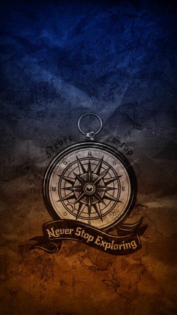 Never Stop Exploring iPhone Wallpaper HD