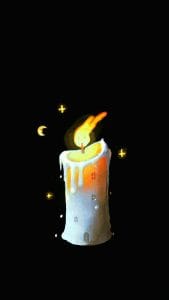 Night Candle HD iPhone Wallpaper