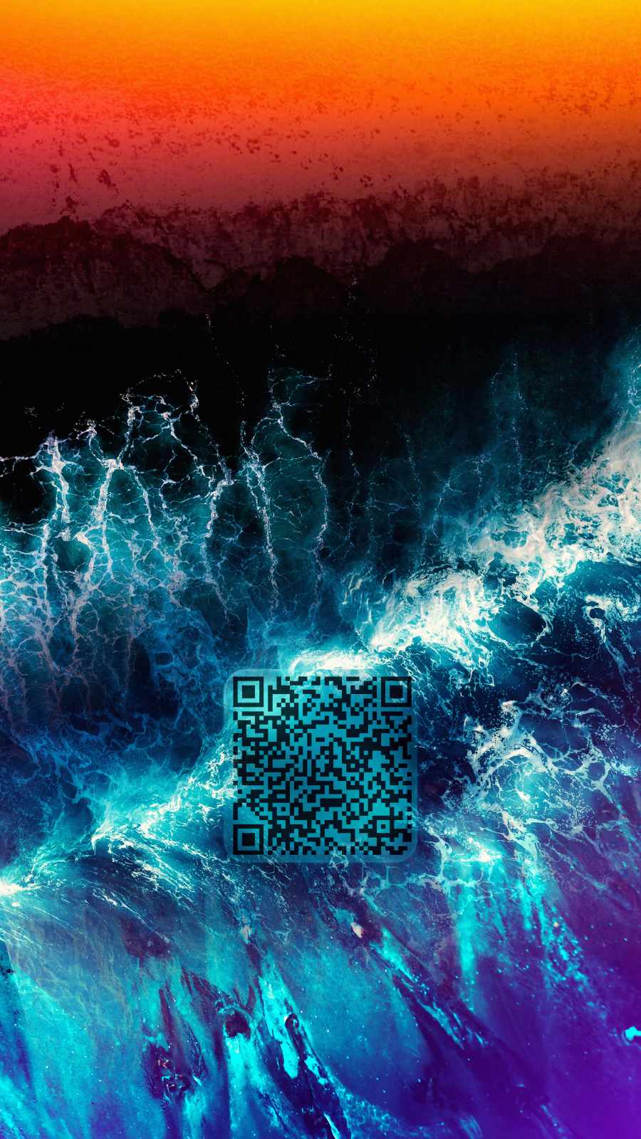 Ocean Barcode iPhone Wallpaper HD