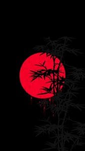 Red Moon HD iPhone Wallpaper