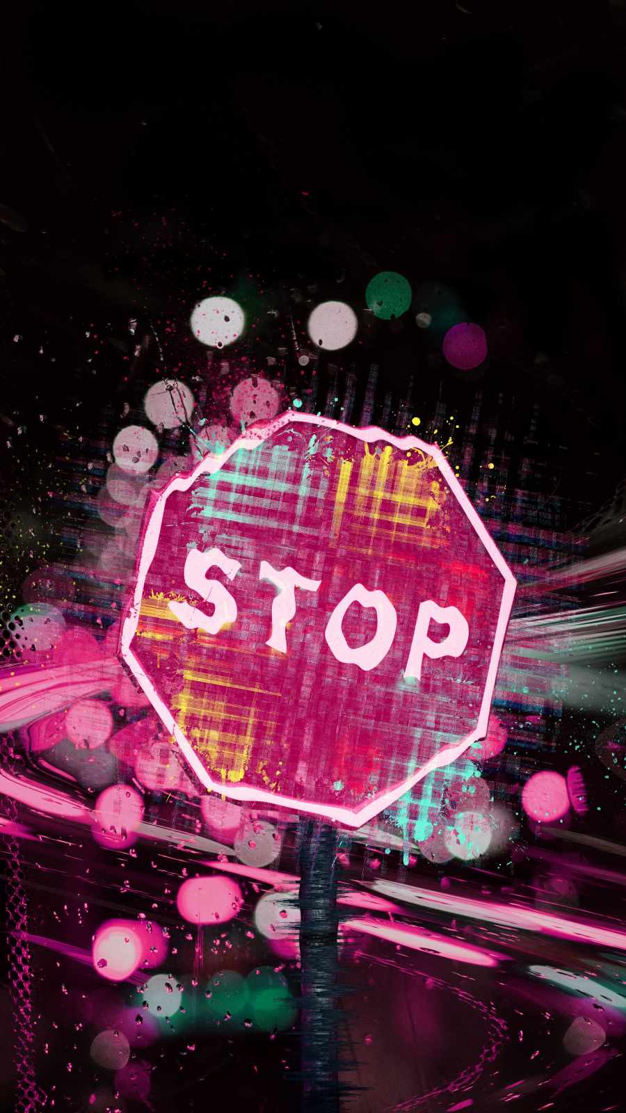 STOP Sign iPhone Wallpaper