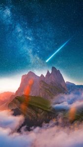 Shooting star iPhone Wallpaper HD
