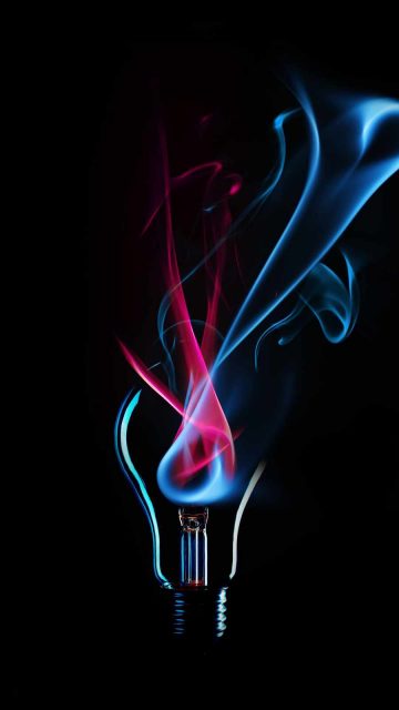Smoke Bulb HD iPhone Wallpaper