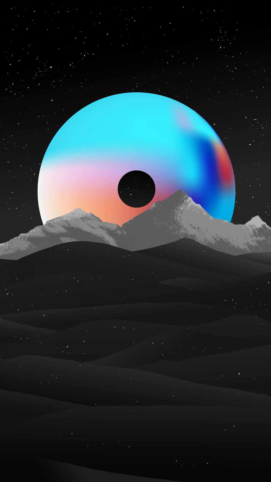 Space Desert HD iPhone Wallpaper