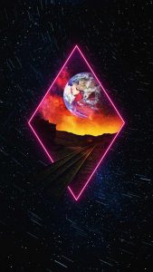 Space Portal Railroad iPhone Wallpaper HD