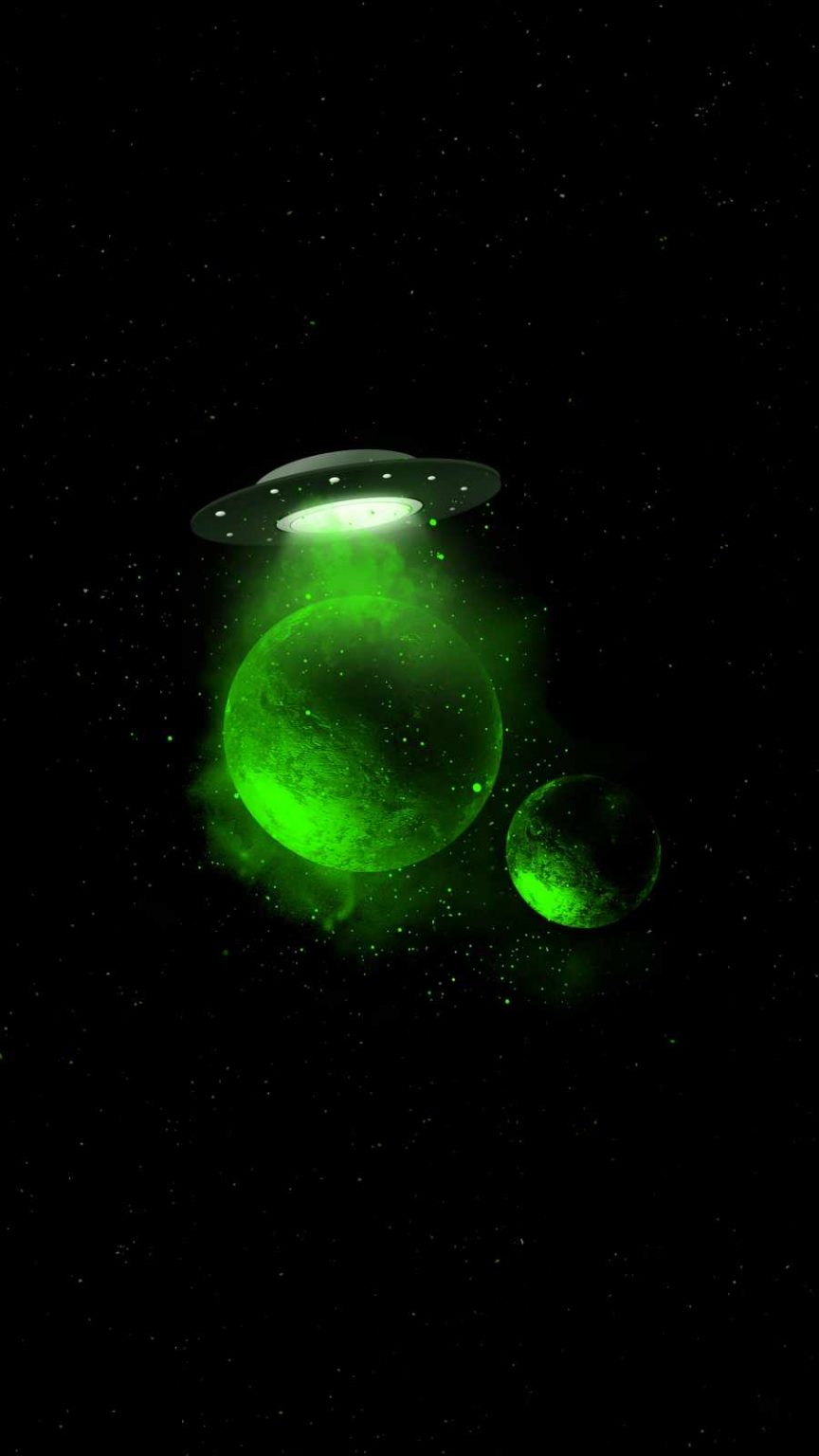 Space UFO HD iPhone Wallpaper - iPhone Wallpapers