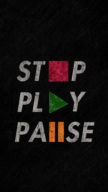 Stop Play Pause iPhone Wallpaper