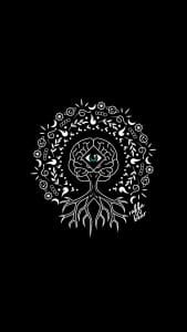 Tree of knowledge 4K iPhone Wallpaper