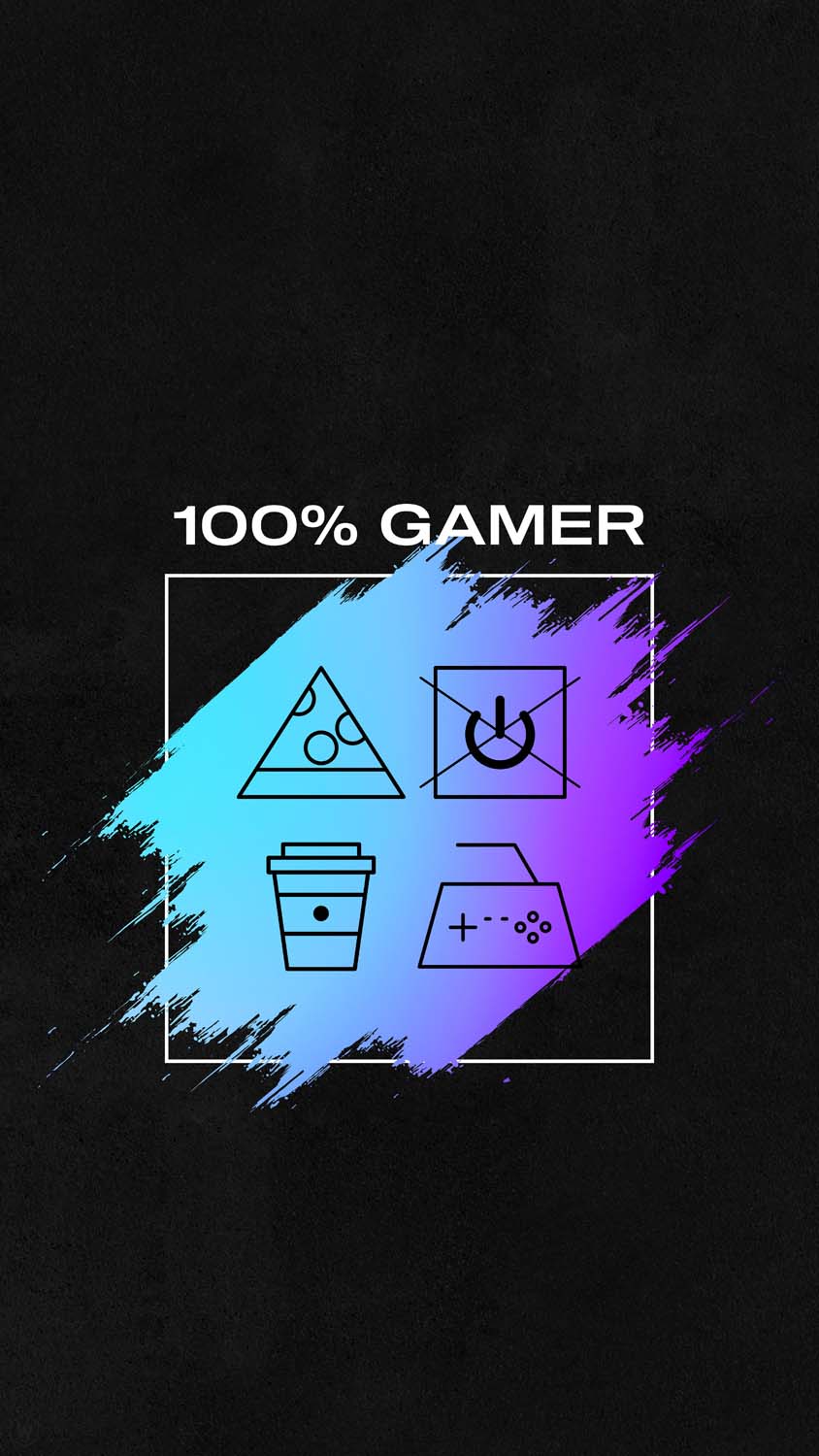 100 Percent Gamer iPhone Wallpaper HD