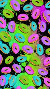 3D Donuts iPhone Wallpaper HD