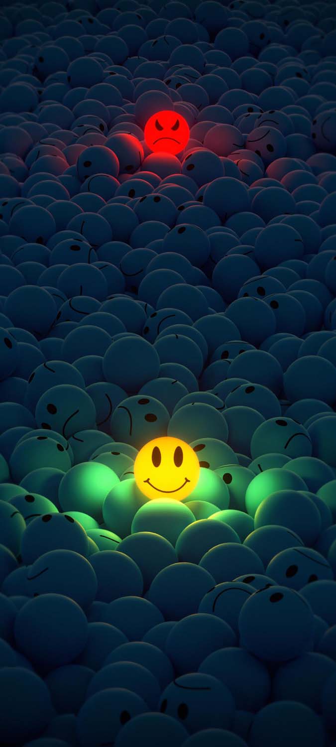 Angry and Happy Emoji iPhone Wallpaper HD