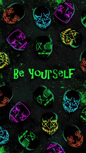 Be Yourself iPhone Wallpaper HD 1