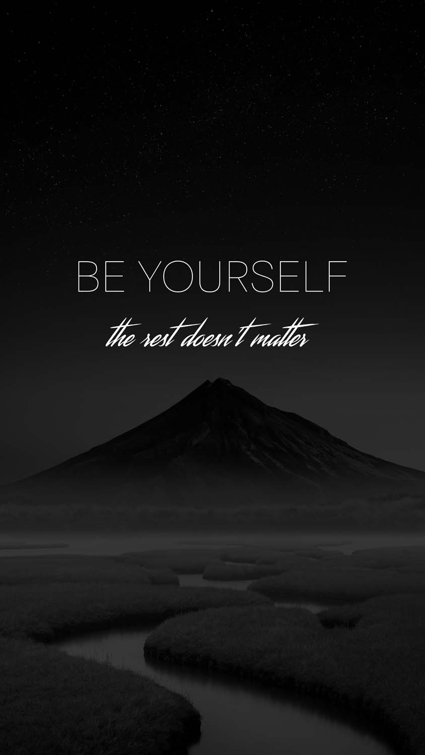 Be Yourself iPhone Wallpaper HD