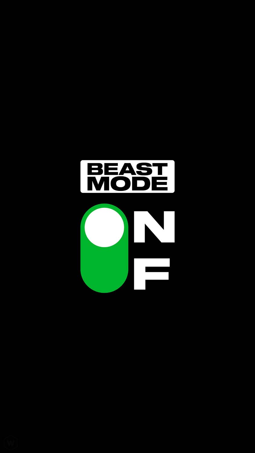 Beast Mode ON iPhone Wallpaper HD