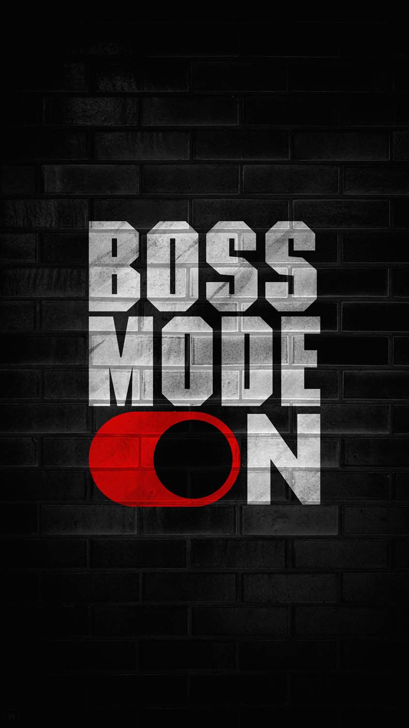 Boss Mode ON iPhone Wallpaper HD