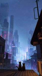 Cats in Love iPhone Wallpaper HD