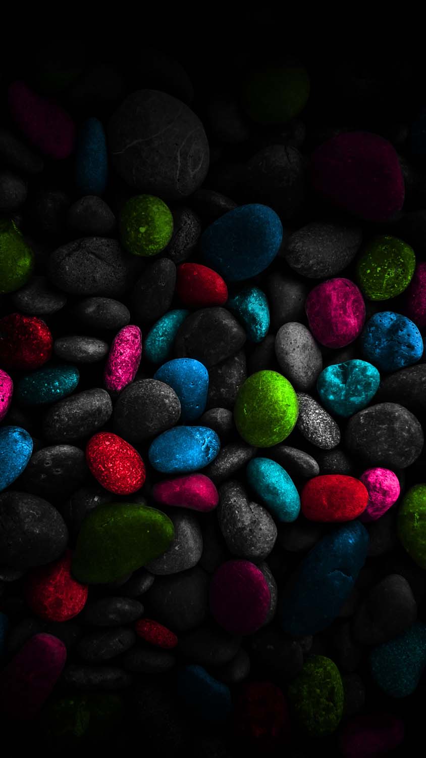 Colourful Stones iPhone Wallpaper HD