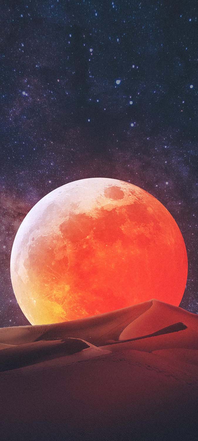 Desert Moon iPhone Wallpaper HD