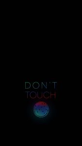 Dont Touch iPhone Wallpaper HD