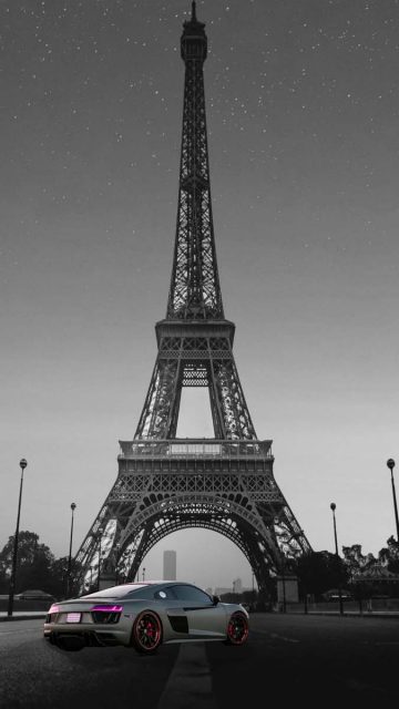 Eiffel Tower Night iPhone Wallpaper HD